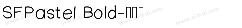 SFPastel Bold字体转换